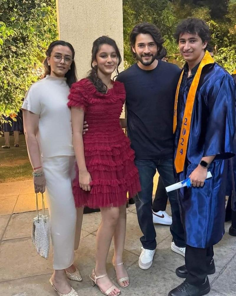 superstar-mahesh-babu-and-his-family-are-celebrating-a-significant-milestone-of-gautam-ghattamaneni-who-has-graduated-from-high-school-in-new-york